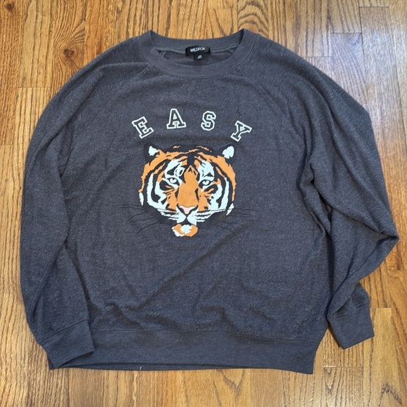 Gray East Tiger Wildfox Crewneck - Picture 2 of 5